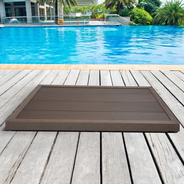 Design Dusch Bodenplatte Inox für Gartenduschen & Poolleitern