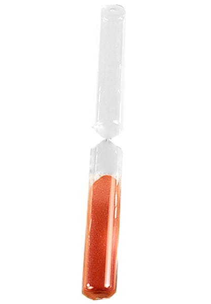 Eliga Sanduhren-Glaszylinder 20 min Sandfarbe rot
