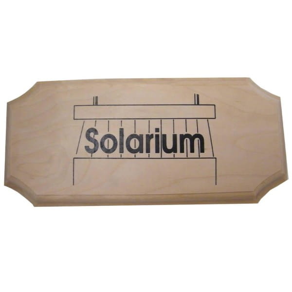Eliga Türschild -Solarium- eckig-